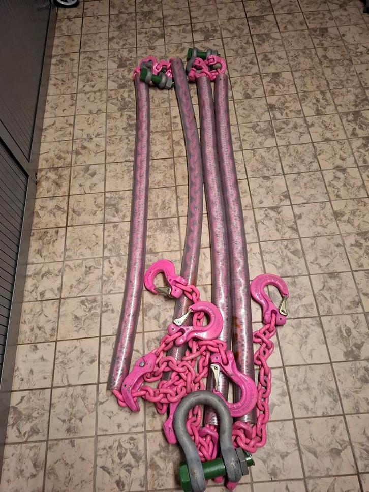 Zware hijskettingen met harp sluitingen, Doe-het-zelf en Verbouw, Lieren en Takels, Ophalen