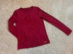 Guess shirt/longsleeve Bordeaux rood strass 16 (176/XS), Kinderen en Baby's, Kinderkleding | Maat 176, Meisje, Ophalen of Verzenden