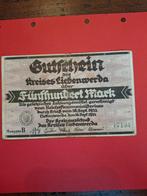 500 Mark biljet Liebenwerde 1922, Ophalen of Verzenden