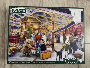 Falcon - kerst puzzel -1000 st -coming home for christmas beschikbaar voor biedingen