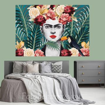 Poster Frida Kahlo - Vlies behang 208 x 146 cm,