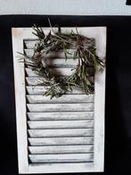 Louvre luikje ,"oudwit" landelijk  stoer brocante, Ophalen of Verzenden