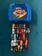 36 Hotwheels auto's + opbergkoffer, Ophalen of Verzenden, Gebruikt