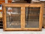Raamkozijn 4 stuks met dubbel glas, Doe-het-zelf en Verbouw, Raamkozijn, Zo goed als nieuw, 75 tot 150 cm, Hout