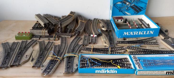 Märklin HO M-rails, Hobby en Vrije tijd, Modeltreinen | H0, Gebruikt, Rails, Wisselstroom, Märklin, Ophalen of Verzenden