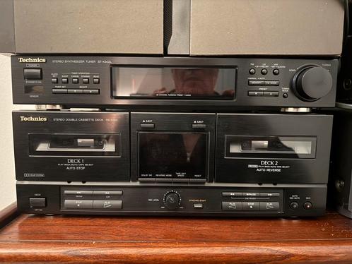 Technics dubbel cassettedeck en synthesizer tuner, Audio, Tv en Foto, Stereo-sets, Zo goed als nieuw, Cassettedeck, Overige merken