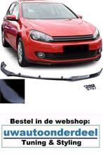 Vw Golf 6 Spoiler Voorspoiler Splitter Lip Hoogglans Zwart, Auto diversen, Tuning en Styling, Verzenden