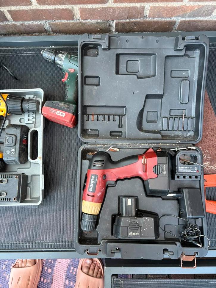 boormachines Metabo & Gamma (incl. koffers en opladers), Doe-het-zelf en Verbouw, Gereedschap | Boormachines, Zo goed als nieuw