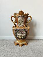 Prachtige vintage vaas, 34,5x22x17cm. Brocante kitsch boho, Antiek en Kunst, Verzenden