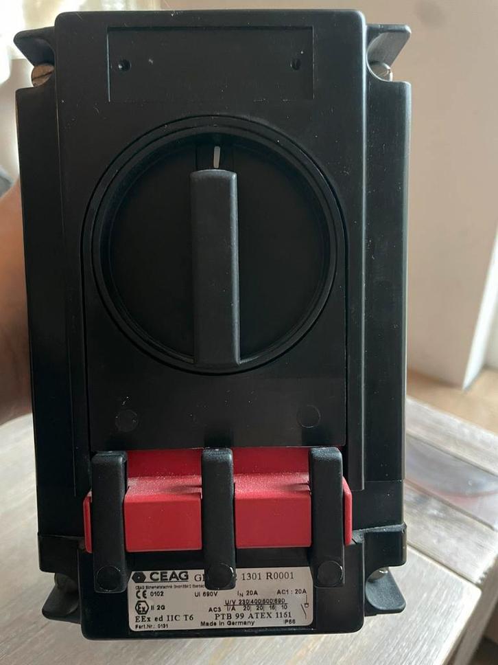 CEAG GHG 262 1301 R0001 Ex hoofdschakelaar – 20A / 3-polig, Doe-het-zelf en Verbouw, Elektra en Kabels, Gebruikt, Schakelaar, Ophalen of Verzenden