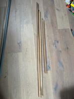 Drie houten stokken – voor klus, sport of decoratie, Ophalen, Zo goed als nieuw