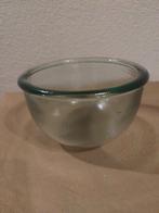 Prachtige robuuste groene glazen kom - persglas, Ophalen of Verzenden, Effen, Glas, Schaal of Schalen
