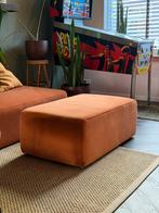 4X6 hocker/poef #01 Roest Bruin Oranje Velours 61x103 cm, Huis en Inrichting, Banken | Voetenbanken en Poefen, Ophalen, Zo goed als nieuw
