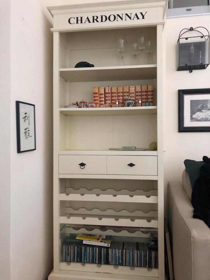 Mooie wijnkast met opbergruimte Chardonnay, Huis en Inrichting, Kasten | Buffetkasten, Gebruikt, 150 tot 200 cm, 50 tot 100 cm
