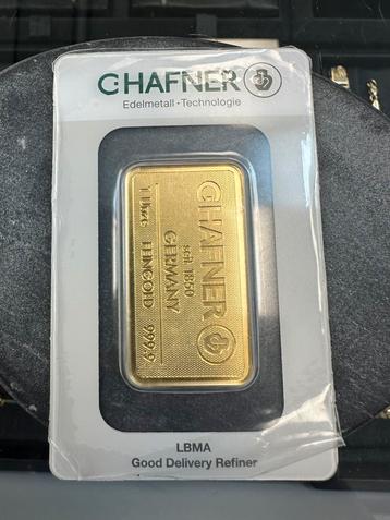 CHAFNER 24k goudbaar 1 Unze beschikbaar voor biedingen