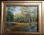 Mooi schilderij van Franken van een bos met bospaden., Antiek en Kunst, Ophalen of Verzenden