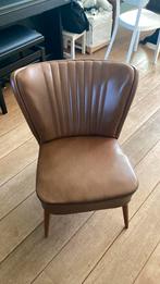 Klein leren stoeltje opknapper, Huis en Inrichting, Ophalen, Gebruikt, Minder dan 75 cm, 50 tot 75 cm
