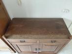 antiek eiken dressoir kast met 2 deurtjes, 2 laatjes, Ophalen