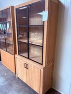 Semi Eiken, 4 deurs Vitrinekast - Showroom verkoop, Ophalen, Met deur(en), 100 tot 150 cm, 200 cm of meer