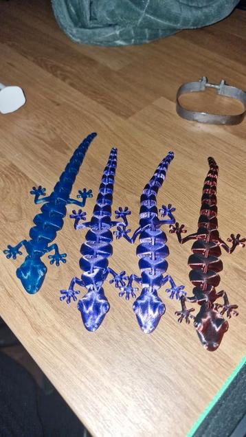 3D geprinte gekko's  beschikbaar voor biedingen