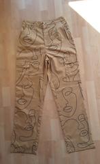 Broek in beige met print van Boohoo mt 40, Maat 38/40 (M), Verzenden, Zo goed als nieuw, Lang