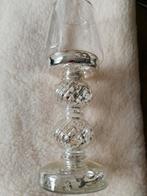 Glazen ziverkandelaar met waxinelichthouders 4, Ophalen of Verzenden, Glas