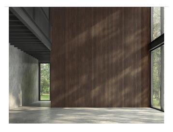 NIEUW Lattenwand gerookt eiken Karwei Silentlines latten beschikbaar voor biedingen