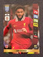 Panini Fifa365 2025    JOE GOMEZ    LIVERPOOL FC, Ophalen of Verzenden, Zo goed als nieuw, Plaatje