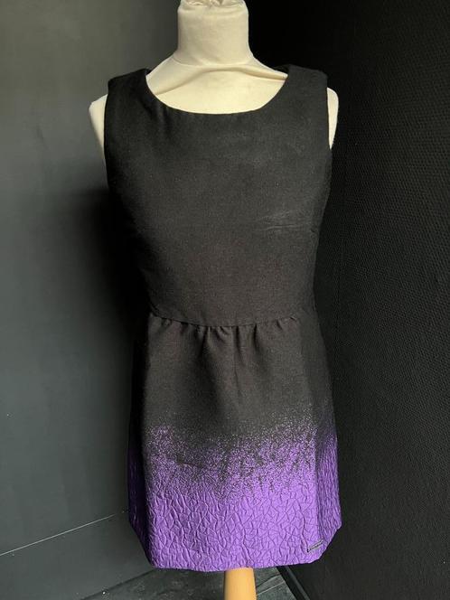 Zwart paarse dames jurk van DESIGUAL maat 38, Kleding | Dames, Jurken, Zo goed als nieuw, Maat 38/40 (M), Zwart, Boven de knie