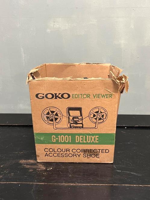 Vintage Goko editor viewer g-1001 de luxe 8 mm film, Audio, Tv en Foto, Overige Audio, Tv en Foto, Gebruikt, Ophalen of Verzenden