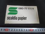 sticker nijmegen scaldia papier 080 - 77 77 77, Ophalen, Zo goed als nieuw