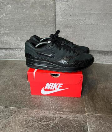 Nike Air Max 1 Black Croc | Maat 42 beschikbaar voor biedingen