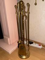 Openhaard set / kachel bestek set, Ophalen, Zo goed als nieuw, Vrijstaande haard, Houthaard