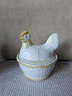 Vintage keramiek kip op nest, Antiek en Kunst, Ophalen of Verzenden