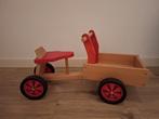 Houten Loopfiets Bakfiets, Kinderen en Baby's, Speelgoed | Buiten | Voertuigen en Loopfietsen, Ophalen, Gebruikt, Loopfiets