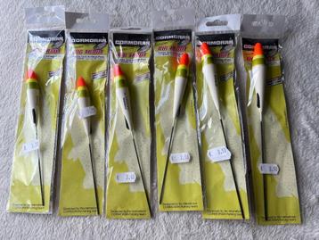 adv 110 / NIEUW mIxset 6 forel dobbers CORMORAN beschikbaar voor biedingen