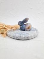 Agaat konijn beeldje edelsteen steen, Ophalen of Verzenden