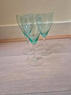 Art Deco Uranium Kristal Wijnglazen - Set van 3, Ophalen of Verzenden