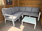 Lifestyle wit aluminium hoek loungeset, Ophalen, Zo goed als nieuw, Aluminium