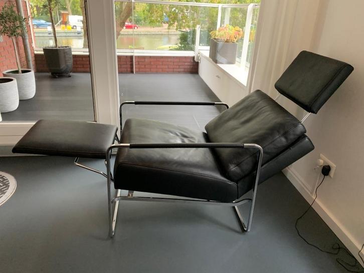 Relaxfauteuil FSM GABO, Huis en Inrichting, Fauteuils, Zo goed als nieuw, Leer, 50 tot 75 cm, 125 tot 150 cm, Ophalen