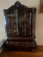 Antieke vitrinekast met lades, Antiek en Kunst, Antiek | Meubels | Kasten, Ophalen