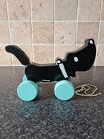 Hema / Takkie houten hond, Kinderen en Baby's, Speelgoed | Houten speelgoed, Ophalen of Verzenden, Gebruikt, Duw- of Trekspeelgoed