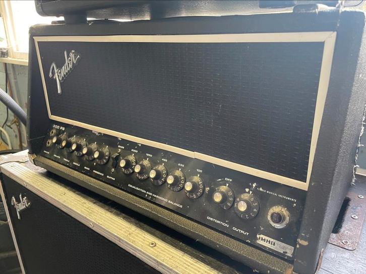Fender 300PS buizenversterker + 4x12 speakerkast (70’s), Muziek en Instrumenten, Versterkers | Bas en Gitaar, Gebruikt, Basgitaar