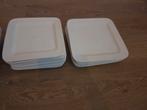 Witte Aardewerk Borden Set, Ophalen, Gebruikt, Bord(en), Effen