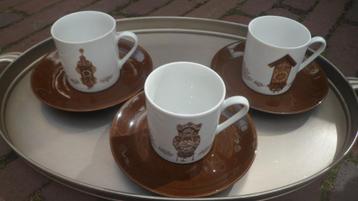 kop & schotel Klokken servies No 1 3 4 Nutroma koffiekop 3x beschikbaar voor biedingen