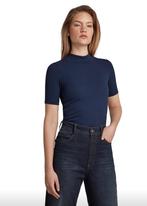 G-Star top gstar Xinva Slim Funnel blauw mt XL NIEUW €19,95, Kleding | Dames, Tops, Nieuw, Blauw, Ophalen of Verzenden, Maat 46/48 (XL) of groter