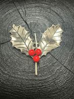 Zilveren miniatuur Hulst met Rode Bessen, Ophalen of Verzenden, Zilver