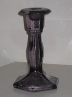 Art Deco Persglas Kandelaar Amethist Kleur, Ophalen