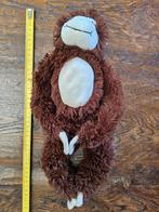 Aap knuffel met klittenband aan handjes/voetjes zgan, Ophalen of Verzenden, Zo goed als nieuw, Knuffels
