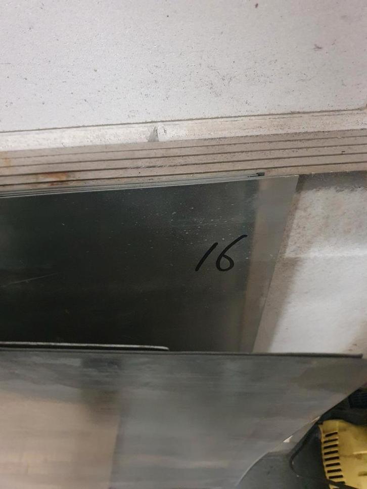 Zinken Plaat - 16 Stuks, Doe-het-zelf en Verbouw, Metalen, Gebruikt, Overige metalen, Ophalen of Verzenden